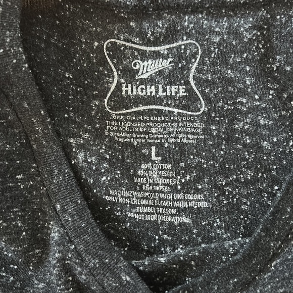 Men’s Miller High Life T Shirt Large - Picture 2 of 2